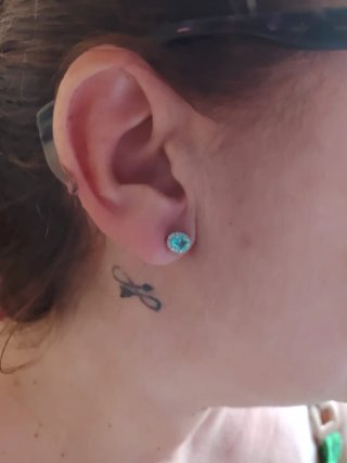Pendientes de Esmeralda con pavé de topacio.