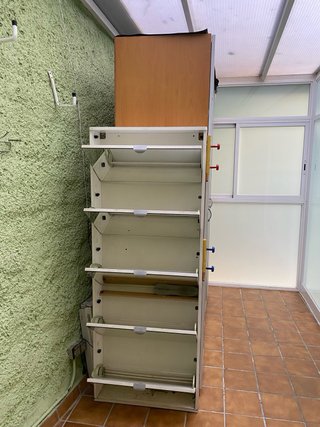 Armario 4 puertas + zapatero espejo