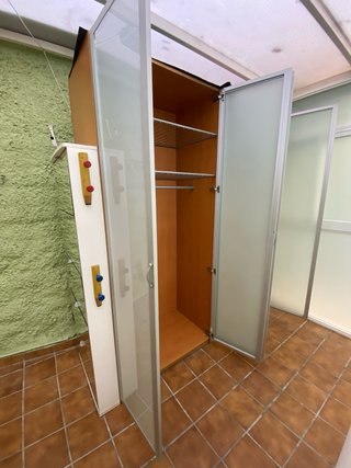 Armario 4 puertas + zapatero espejo