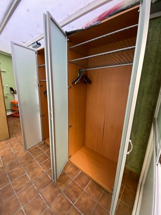 Armario 4 puertas + zapatero espejo