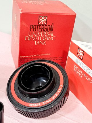 Tanque revelado Paterson c/2 espirales