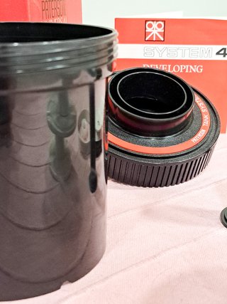 Tanque revelado Paterson c/2 espirales