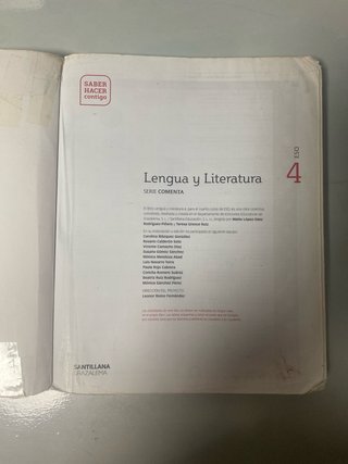 Libro Lengua y literatura, 4 ESO serie comenta