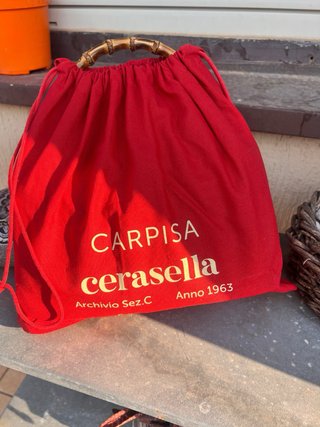Borsa Carpisa Cerasella Menta Manico Bamboo