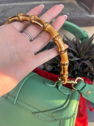 Borsa Carpisa Cerasella Menta Manico Bamboo