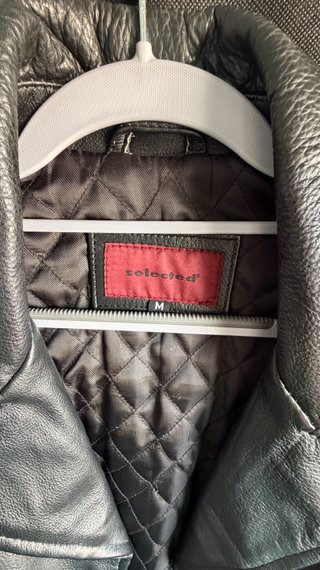 Chaqueta Cuero Selected Talla M