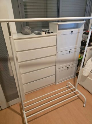 Perchero Burro Rigga Blanco Ikea