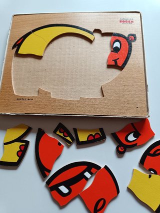 Puzzle de madera hipopótamo de Bosch