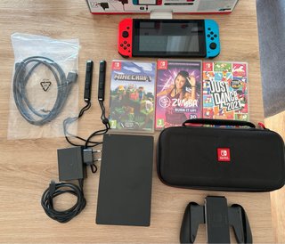 Nintendo Switch Roja y Azul + Juegos