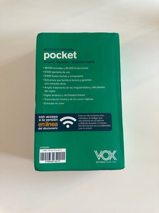 Set diccionario inglés y diccionario de valenciano
