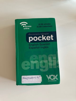 Set diccionario inglés y diccionario de valenciano