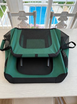 Transportín Plegable Perro Gato Verde