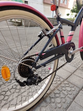 Bicicleta niña Btwin paseo 24 rosa