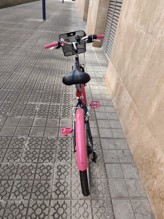 Bicicleta niña Btwin paseo 24 rosa