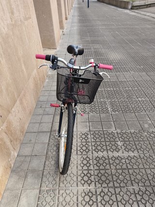 Bicicleta niña Btwin paseo 24 rosa