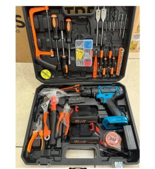 Kit attrezzi 100 pezzi trapano avvitatore