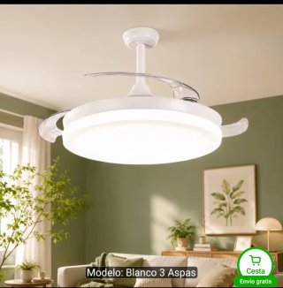 Ventilador de techo con lampara
