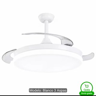 Ventilador de techo con lampara