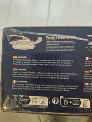 Ventilador de techo con lampara