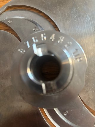 Disco Tagli verdura  titanio regolabile da 1 a 8