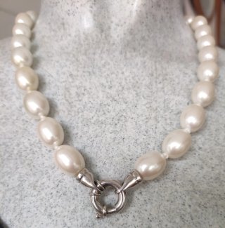 Collares Plata Ley Perlas y Colgantes