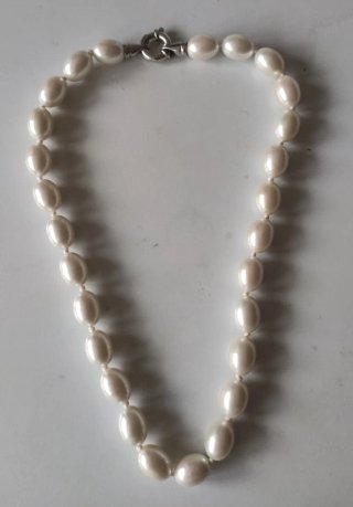 Collares Plata Ley Perlas y Colgantes
