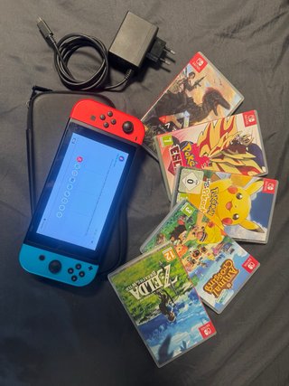 Nintendo Switch + 5 Juegos