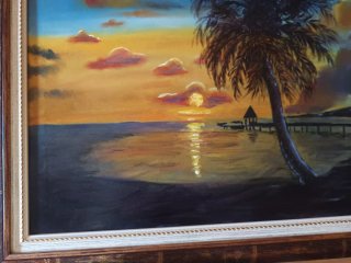 Cuadro al Óleo Paisaje Tropical