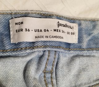 Vaqueros Mom Stradivarius Desgastados