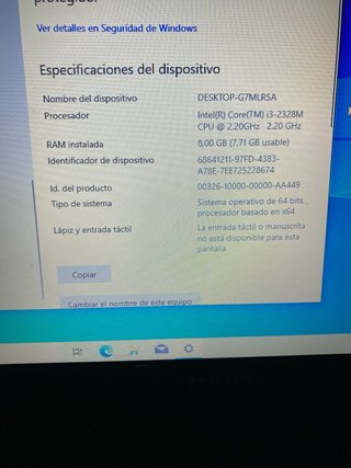 Portátil Samsung para piezas