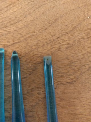 6 gocce di cristallo blu per lampadario