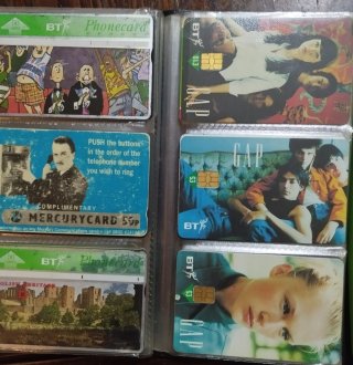 135 Schede Telefoniche inglesi Rare Anni 80/90