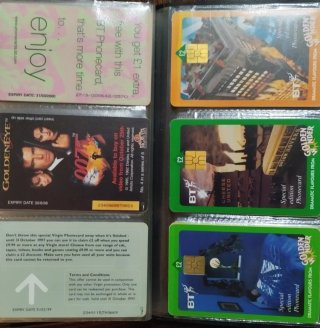 135 Schede Telefoniche inglesi Rare Anni 80/90