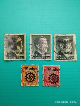 Lote Sellos Deutchs Reich y Danzig