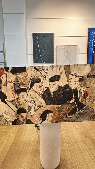 Pantalla artesanal de lámpara de tela