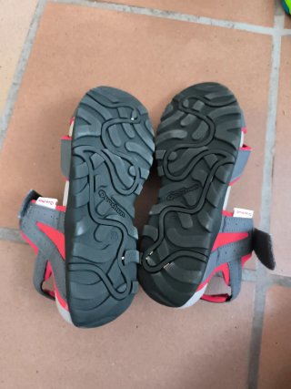 Sandalias niña/mujer gris y rosa
