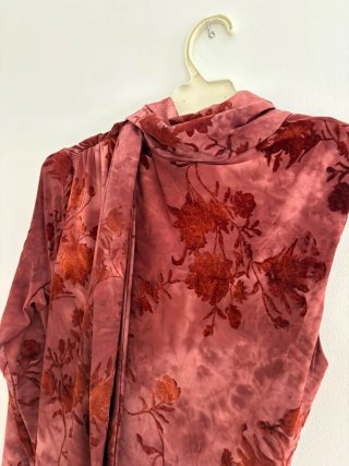 Vestito Zara floreale marrone