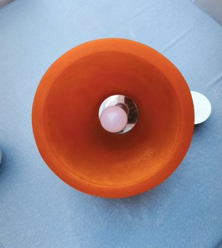 Lámpara colgante naranja moderna