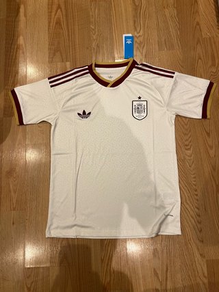 Camiseta España Retro Adidas Blanca Talla L