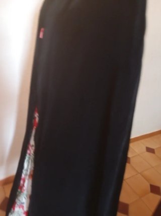 Capa Terciopelo Vintage Negra Talla Única