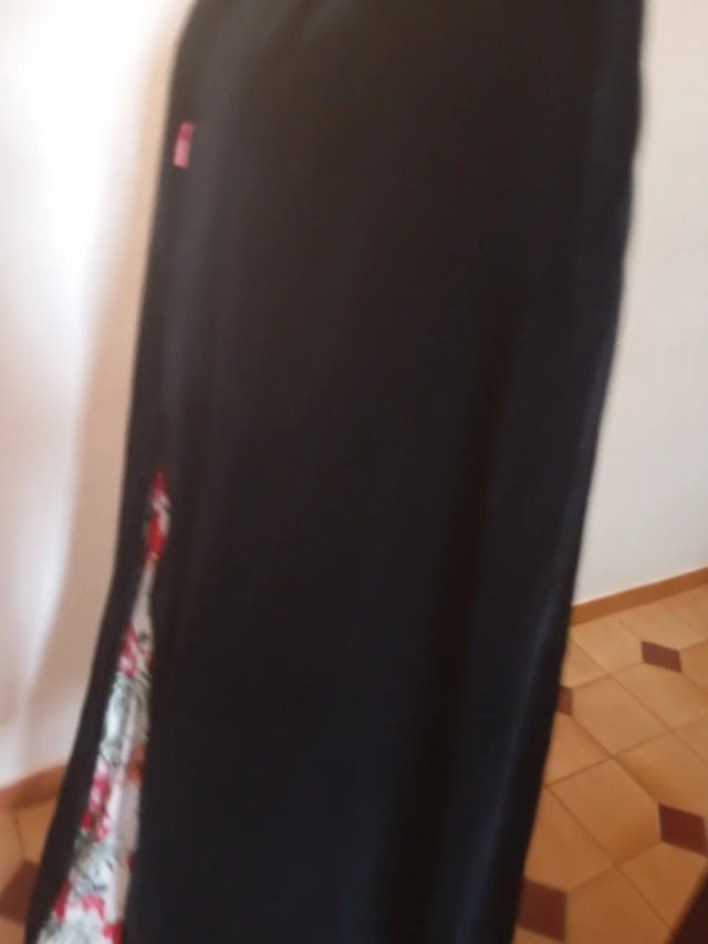 Capa Terciopelo Vintage Negra Talla Única