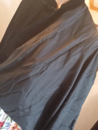 Capa Terciopelo Vintage Negra Talla Única
