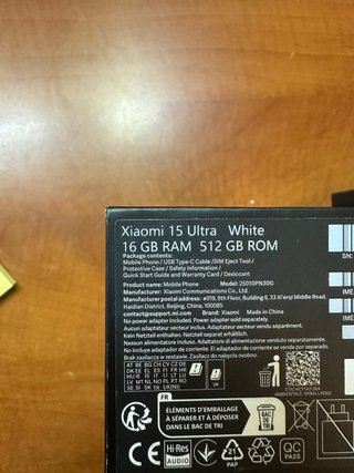 Xiaomi 15 Ultra Blanco