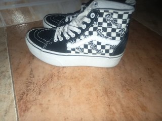 Vans Mujer Hi-Top Checkerboard