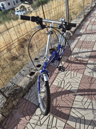 Bicicleta Plegable Boomerang Azul
