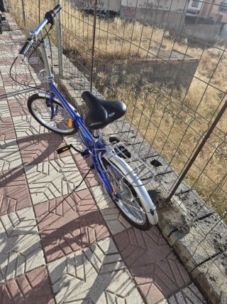 Bicicleta Plegable Boomerang Azul