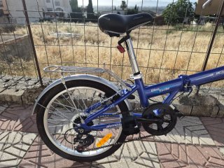 Bicicleta Plegable Boomerang Azul