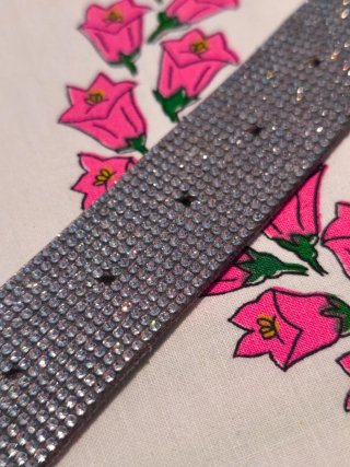 ¡OFERTA! Cinturón Plateado Brillante Bershka
