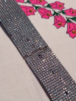 ¡OFERTA! Cinturón Plateado Brillante Bershka