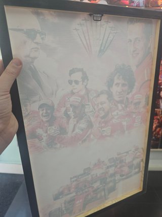 Quadro Ferrari F1 Campioni 40x60 Cm